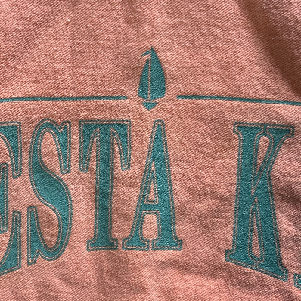Vintage Cottontops Pullover Crew Neck Sweatshirt Siesta Key large Orange USA - Picture 4 of 10